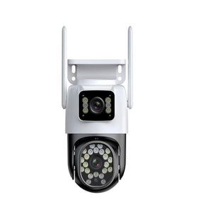 FHD 2MP Çift Kameralı Çift Ekranlı PTZ Outdoor Güvenlik Kamerası
