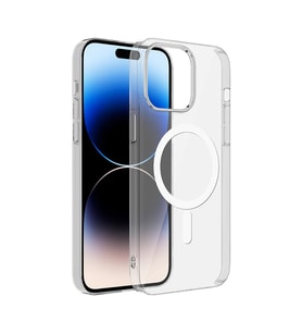 iPhone 15 Kılıf Kamera Korumalı Magsafe Sert PC Porto Kılıf (Renksiz)