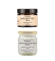 Soğuk Sıkım Shea Butter Ve Hindistan Cevizi Yağı %100 Doğal & Saf