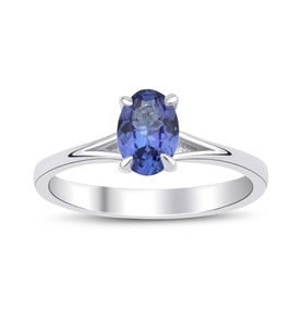 Tanzanite Oval Tektaş Yüzük