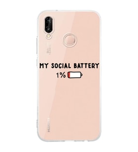 Huawei P20 Lite Uyumlu Baskılı Yumuşak Silikon Şeffaf Telefon Kılıfı
