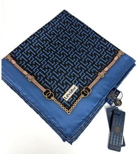 Twill İpek Eşarp-0943 (İndigo Mavi)