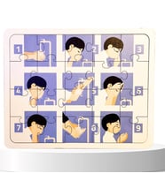 Moon Beavers İslamı Öğreniyorum Puzzle Serisi - Erkek Abdest 83017,İslami Eğitici Öğretici Ahşap Oyuncak