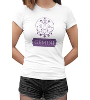 Gemini I Beyaz Kadın Tshirt