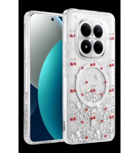 Onegif Xiaomi Redmi Note 15 Pro 5G Uyumlu Misk Simli Magsafe Kapak - Desen 5