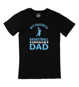 Basketball Father Siyah Tişört