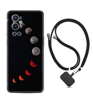 Tecno Spark 9 Pro Kılıf Resimli Boyun Askılı İpli Desenli Silikon Series Mooons 1861