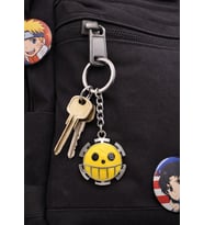 Anime Heart Pirates Desenli Metal Anahtarlık Gümüş Renk Unisex Yetişkin