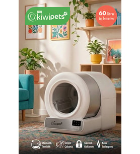 Kiwi KPLB 1071 Otomatik Kedi Tuvaleti - Beyaz