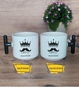 You Are My King Kupa Bardak T Siyah Kulplu Babaya Doğum Günü Babalar Günü Hediyesi