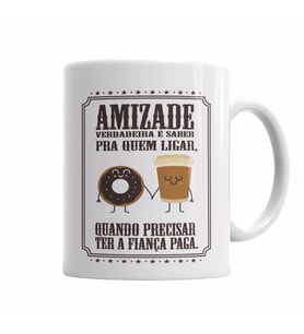 AMIZADE VERDADEIRA Kupa Bardak Porselen