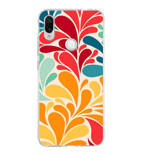 PrintiFy Xiaomi Redmi Note 7 ile Uyumlu 1mm Slim Fit Retro Colors 5 Baskılı Şeffaf  Kılıf