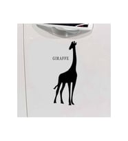 Zürafa Tasarım Oto Sticker Siyah 15*8 Cm