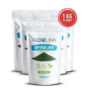 Algolina Spirulina Tozu 1 Kg (Yeşil)
