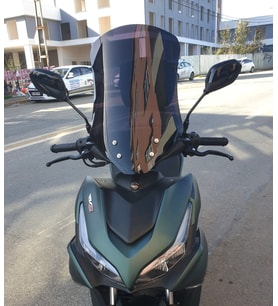 MOTOCAM Küba Arome 125 Ön Cam 2023-2026 Model 54cm Siyah Renkli
