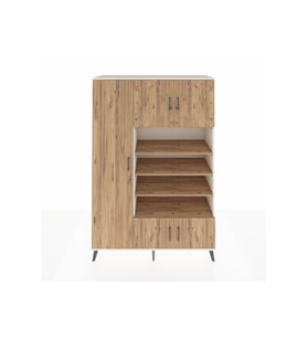 Hyperion Gardrop 10 Raflı 5 Kapaklı 132x44x195 Aytaşı-Çam