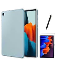 Samsung Galaxy Tab A8 SM X200 X205 Uyumlu Şeffaf Kılıf Cam Kalem Set