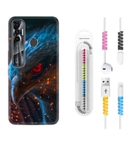 Tecno Spark 6 6 Go 8C 8 Pro 7 7 Pro Kılıf Kablo Koruma Spiral Silikon Şahin 1756