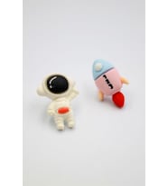 Astronot Hamur Küpe - ÇOK RENKLİ