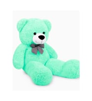 Sevimli 90 cm Peluş Ayı ile  Pembe Konsept Romantik Peluş Ayıcık Buketi (Turkuaz)