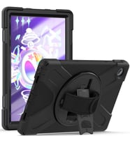 Lenovo Tab M10 Plus 3. Jenerasyon TB-125FU TB-128FU Defender Askılı Zırhlı Tank  (Siyah)