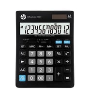 Hp OfficeCalc 200 II 12 Hane Masaüstü Hesap Makinesi (Füme-Siyah)