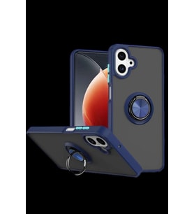 Galaxy A07 4G Montreal Yüzüklü Silikon Kapak - Lacivert
