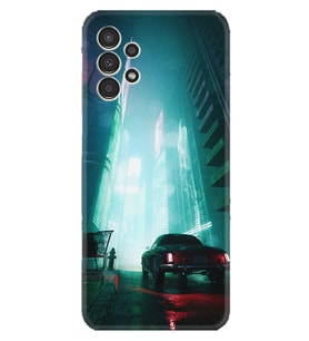 Samsung Galaxy M14 Kılıf Silikon Desen Özel Seri Night Cars 1619