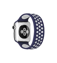 Watch 38Mm Ayarlı Delikli Kordon - Lacivert-Beyaz