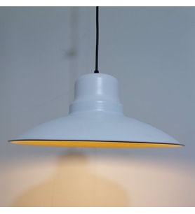 RİOLİGHT RETRO BEYAZ İÇİ GOLD TEKLİ METAL SARKIT ÇAP: 37CM (Siyah)