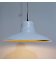 RİOLİGHT RETRO BEYAZ İÇİ GOLD TEKLİ METAL SARKIT ÇAP: 37CM (Siyah)