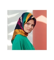 Armine Nostalji Serisi %100 Twill İpek Eşarp 8301D 84