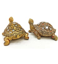 Şans Kaplumbağaları Aynalı 10 Cm İkili Set (Karışık)