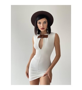 Nadia Kemerli Mini Elbise