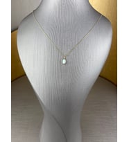 Opal Taşlı Altın Kolye ZK047