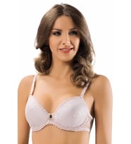pilelistore Dantel Kaplı Sütyen Kadın 7012 (Cappuccino)