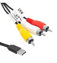 3 RCA Usb Çevirici 1.2 Metre Kablo