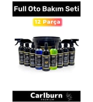 Premium 12 Parça Jant Lastik Cila Motor İç Diş Yüzey Temizliği Bakımı Kovalı Full Oto Bakım Seti