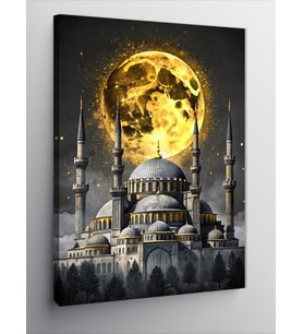 Kanvas Tablo Dolunay Ve Ayasofya