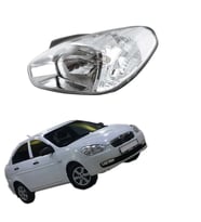 Hyundai Accent Era Motorlu Sağ Ön Far Şeffaf Sinyalli 2009-2011 N11.1295