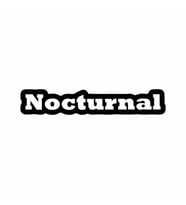 Nocturnal Araba Sticker siyah 17x3 CM (Siyah)