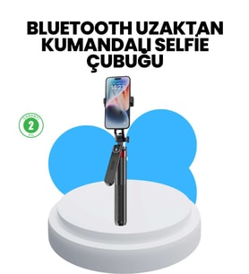 Taşınabilir Tripod ve Selfie Çubuğu Vlog ve Video Çekimi