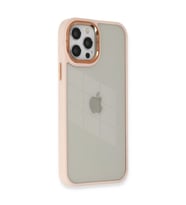 Apple İphone 12 Pro Max Kılıf Dora Kapak - Pudra