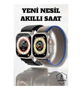 Mey İthalat® 49MM Ekranlı, Kan Basıncı ve Adımsayar Özellikli Bluetooth Akıllı Saat