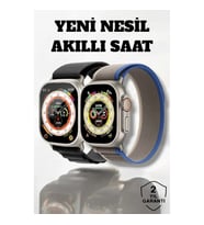 Mey İthalat® 49MM Ekranlı, Kan Basıncı ve Adımsayar Özellikli Bluetooth Akıllı Saat