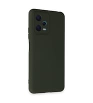 Redmi Note 12 5G Kılıf Nano Içi Kadife Silikon - Koyu Yeşil