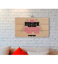 BK Gift Kişiye Özel Melek Anne Tasarımlı Otantik Ahşap Palet Tablo-1