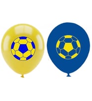 Balon Futbol Baskılı Sarı Lacivert 100'lü-