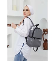 MUBO SHPİRTİ İM  GRİ ORTA SIRT ÇANTASI