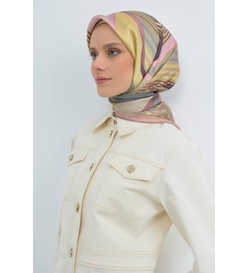 Armine Saf İpek Sura Eşarp-2026 İlkbahar-Yaz- 952100D (Pudra)